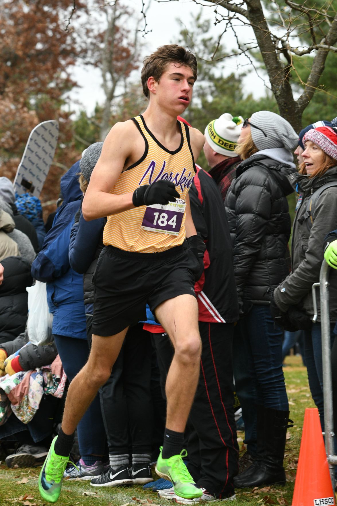 WIAA state cross country photo: John Roth, DeForest
